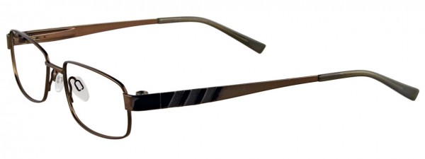 EasyClip EC137 Eyeglasses, SATIN DARK CHOCOLATE