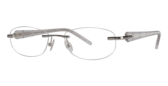 Adrienne Vittadini AV-14 Eyeglasses, Silver