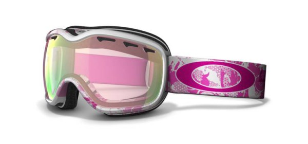 Oakley Oakley Stockholm Breast Cancer Awareness Edition Sports Eyewear, 57-067 Polished White/VR50 Pink Iridium