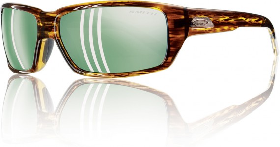 Smith Optics BACKDROP Sunglasses, Brown Stripe - Polarized Green Mirror