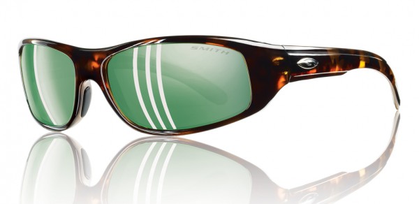 Smith Optics RIVERSIDE Sunglasses, Tortoise - Polarized Green Mirror