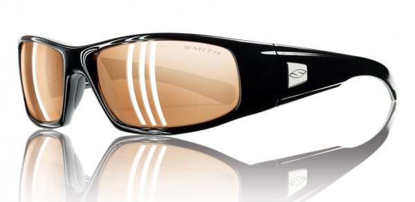 Smith Optics HIDEOUT Sunglasses, Black - Polarchromic Copper Mirror