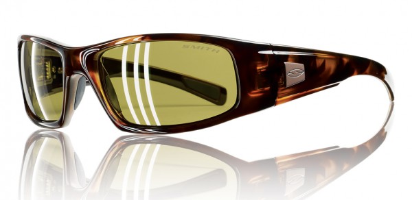 Smith Optics HIDEOUT Sunglasses, Tortoise - Polarchromic Amber
