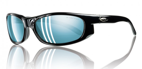 Smith Optics MAVERICK Sunglasses, Black - Polarized Blue Mirror