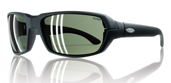 Smith Optics TRACE Sunglasses, Matte Black Evolve - Polarized Gray Green
