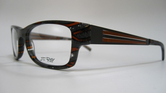 J.F. Rey JF1167 Eyeglasses, BLACK / CRYSTAL / ORANGE (0060)