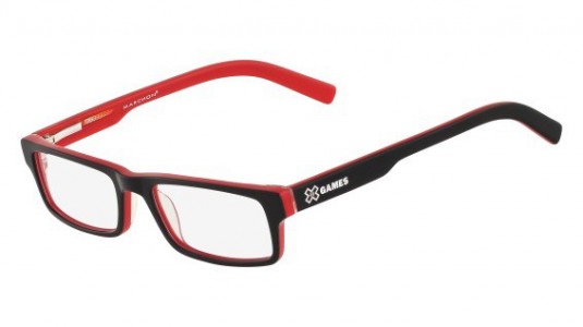 X-Games TIC TAC Eyeglasses, 001 BLACK/RED