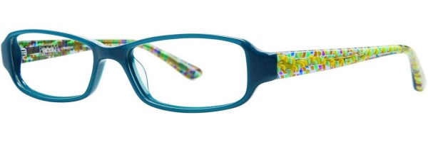 Kensie FRAZZLED Eyeglasses, Aqua