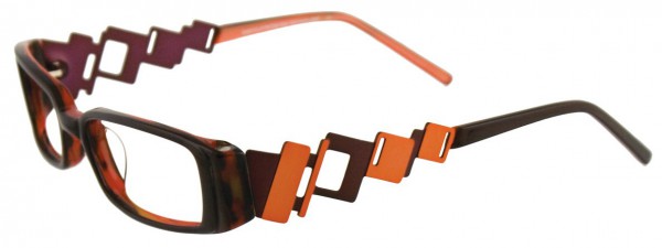 EasyClip EC164 Eyeglasses, CRANBERRY