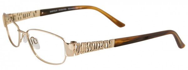 EasyClip EC166 Eyeglasses, SATIN LIGHT GOLD