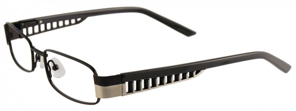 MDX S3226 Eyeglasses, BLACK AND BRUSHED SILVER