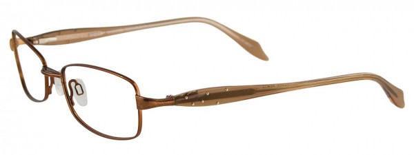 EasyClip EC157 Eyeglasses, SATIN DARK COPPER BROWN