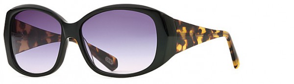 Carmen Marc Valvo Blanca (Sun) Sunglasses, Black Tortuga