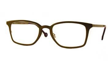 LA Eyeworks Nile Eyeglasses, 453 Khaki W/dark Brown