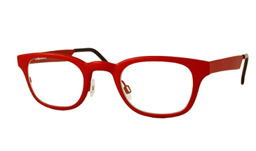 LA Eyeworks Patron Eyeglasses, 501 Brick Red