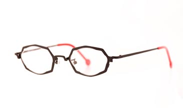 LA Eyeworks Rope Trick Eyeglasses, 502M Black Zap Matte