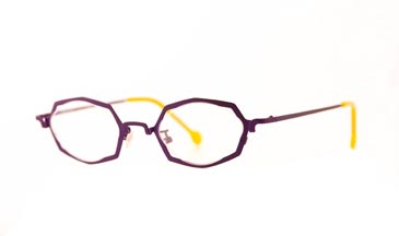 LA Eyeworks Rope Trick Eyeglasses, 503M Grape Zap Matte