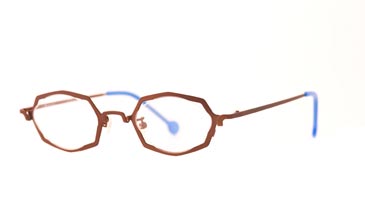 LA Eyeworks Rope Trick Eyeglasses, 536M Brown Zap Matte