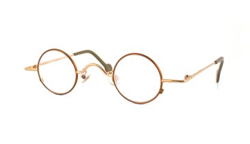 LA Eyeworks Spot 2 Eyeglasses, 420 Medium Brown W/gold