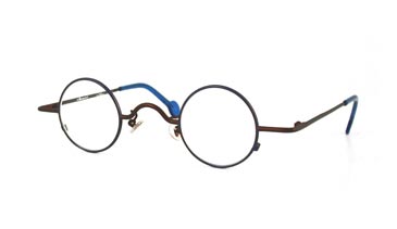 LA Eyeworks Spot 2 Eyeglasses, 534 Deep Blue W/brown