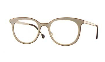 LA Eyeworks Wheeler Eyeglasses, 411 White W/brown