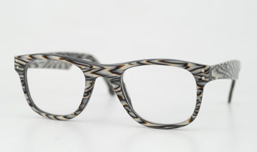 LA Eyeworks Back Beat Eyeglasses, 640 Silver Tiger