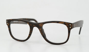 LA Eyeworks Back Beat Eyeglasses, 641 Brown Tiger