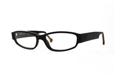 LA Eyeworks Cathead Eyeglasses, 288 Black Orange Stripe