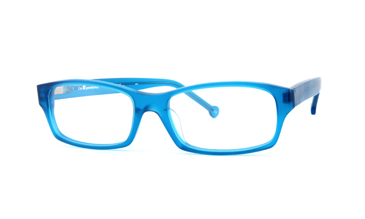 LA Eyeworks Exit Eyeglasses, 190M Brite Blue Matte