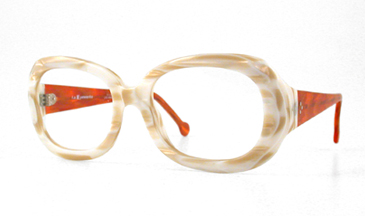 LA Eyeworks Hedgehog Eyeglasses, 603362 Blue Abbey W/orange