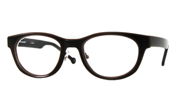 LA Eyeworks Jarvis Eyeglasses, 101544 Black W/brown Velvet Chassis