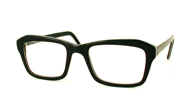 LA Eyeworks Meerkat Eyeglasses, 135 Black Grey Stack