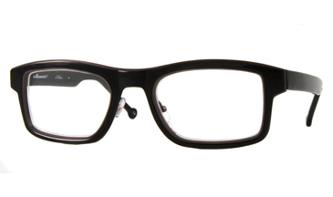 LA Eyeworks Rebar Eyeglasses, 101497 Black W/smoke Chassis