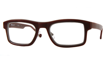 LA Eyeworks Rebar Eyeglasses, 235510 Punch W/natural Chassis