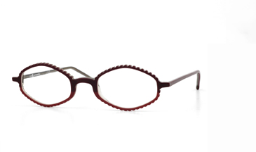 LA Eyeworks Sawtelle Eyeglasses, 938 Burgundy Red Step
