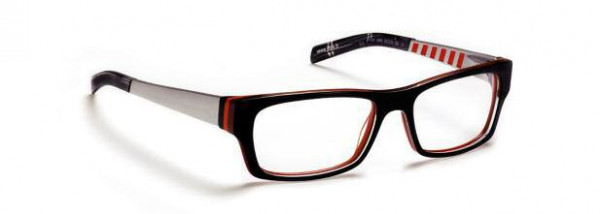 J.F. Rey JF1181 Eyeglasses, BLACK / CRYSTAL / ORANGE (0060)