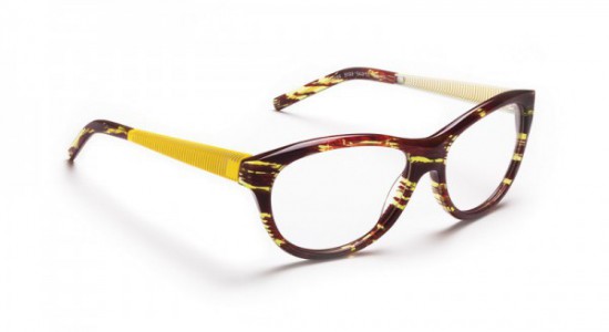 J.F. Rey JF1186 Eyeglasses, YELLOW FIBERS / SHINY YELLOW & WHITE METAL (5093)