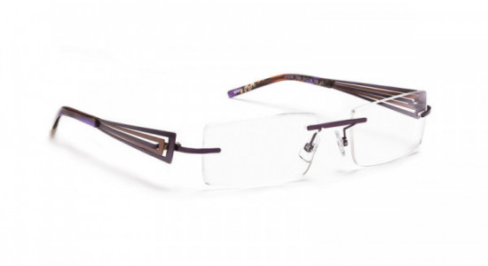 J.F. Rey JF2330 Eyeglasses, PLUM / PLUM & LIGHT BROWN (7092)