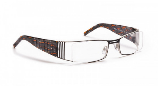 J.F. Rey JF2363 Eyeglasses, BLACK / SILVER / NUTMEG (0012)
