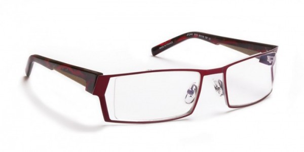 J.F. Rey JF2345 Eyeglasses, BURGUNDY / SILVER (3010)