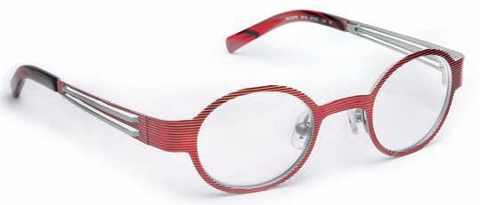 J.F. Rey GLOUPS Eyeglasses, 3010 Red/Silver