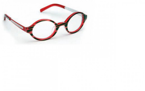 J.F. Rey GRIBOUILLE Eyeglasses, Red Flame - Soft grey (3012)
