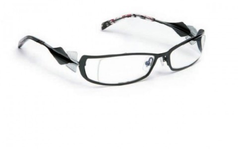 J.F. Rey GINA Eyeglasses, Black - Light Silver (0010)