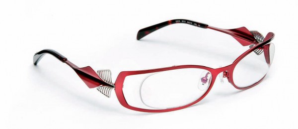 J.F. Rey GAYA Eyeglasses, Red - Silver (3010)