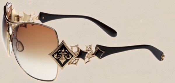 Affliction Angelina Sunglasses, Antique Gold and Bronze w/ Brown Lenses