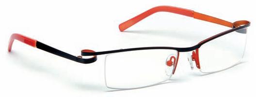 J.F. Rey FILOMENE Eyeglasses, 0060 Glossy black/Orange