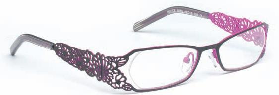 J.F. Rey DELICE Eyeglasses, 0080 Black/Plum