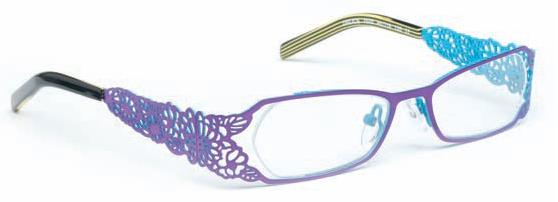 J.F. Rey DELICE Eyeglasses, 7020 Plum/Turquoise