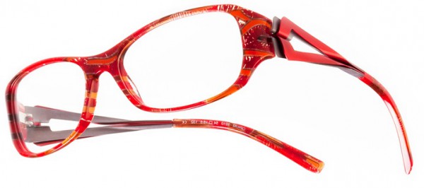 Boz by J.F. Rey OPIUM Eyeglasses, Red - Silver (3510)