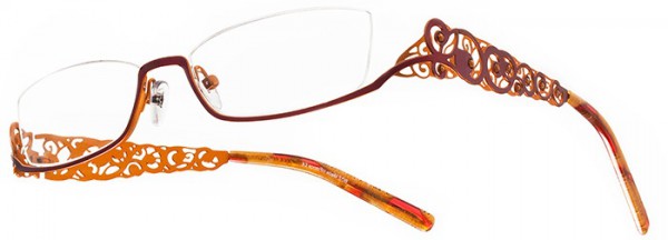 Boz by J.F. Rey ONYX Eyeglasses, Red - orange (3262)